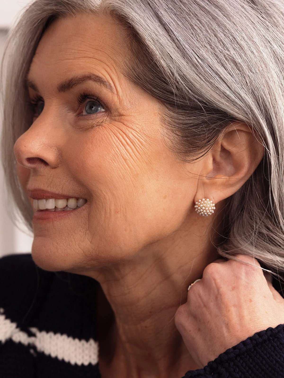 Pearl Pave Studs - Image 4